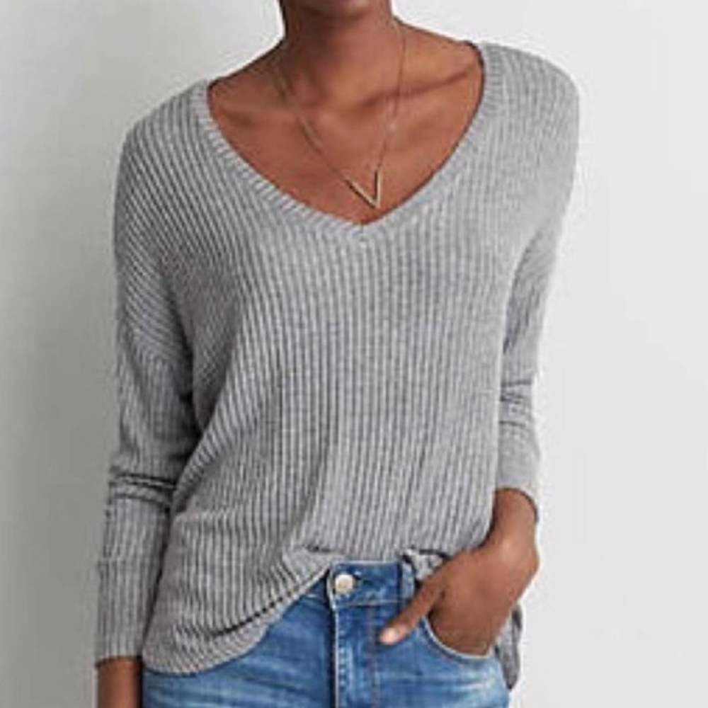 American Eagle Soft and Sexy Ribbed Long Sleeve